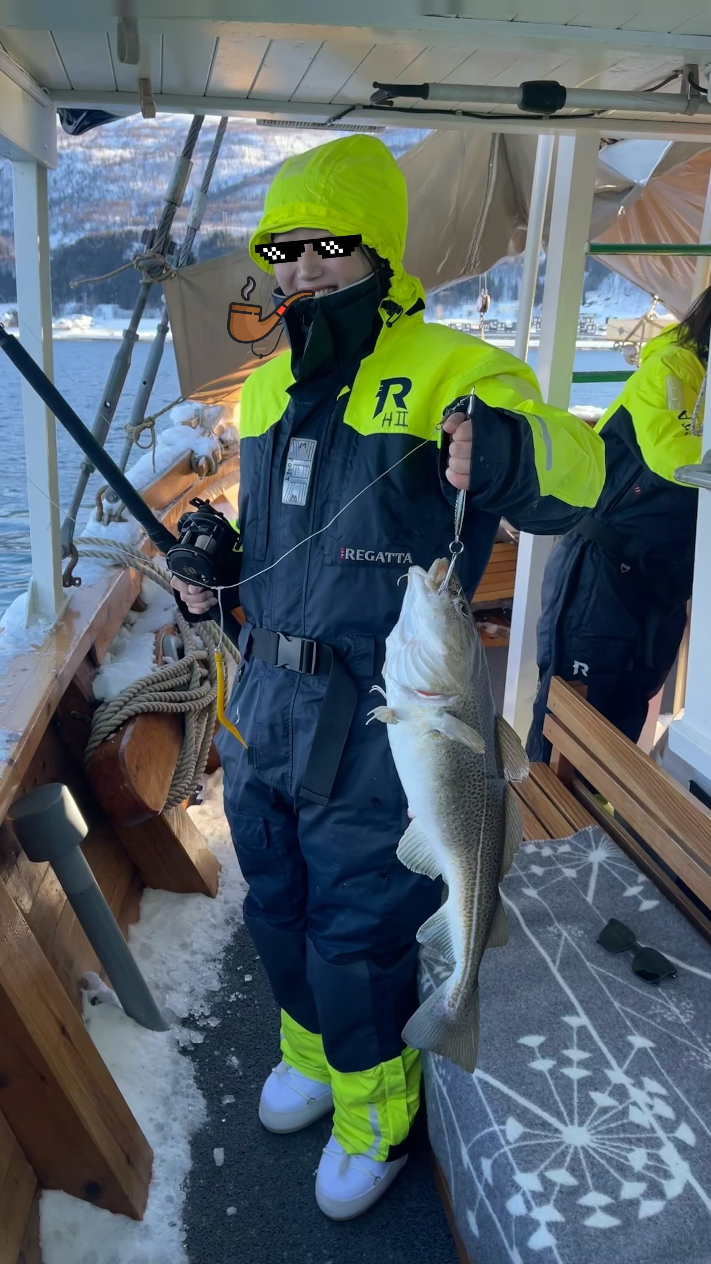 Winter fishing trip